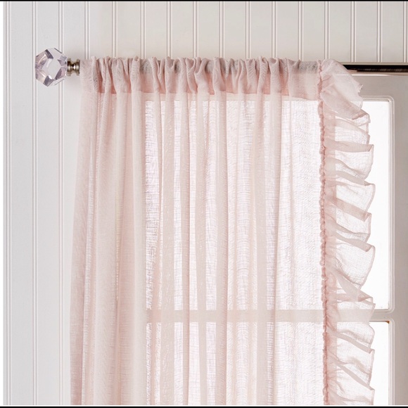 The Pioneer Woman Chambray Ruffle Curtain - Picture 4 of 7
